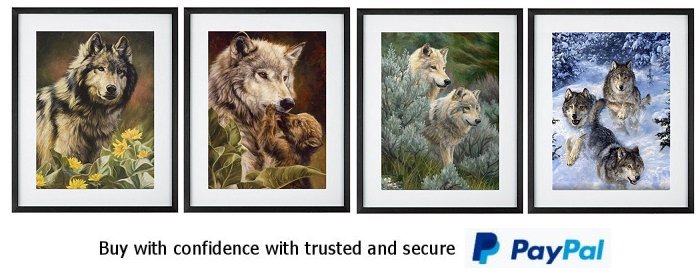 North American Wolves Framed Prints